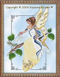 Passione Ricamo Summer Fairy Spirit Counted Cross Stitch Pattern Chart