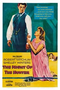 Night of The Hunter Poster Robert Mitchum Gish Laughton