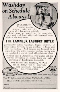 Antique W. E. Lamneck Laundry Dryer Drier Chores Household Appliance