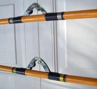 Eagle Claw Starfire Stainlesss Roller Guide Trolling Rods Pair of Two