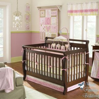 Girl Crib Nursery Comforter Laura Ashley Collection Bedding
