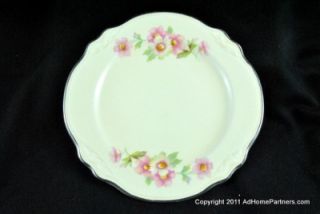 Homer Laughlin China Virginia Rose Cake Plate D52N8