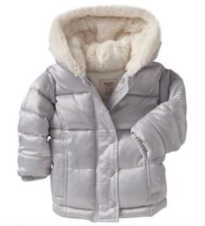 Old Navy Quilted Frost Free Coat   Silver
