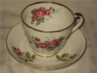 Vintage Adderley Lawley Bone China Tea Cup Teacup Saucer