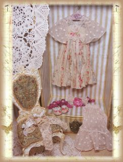 Victorian Rose Outfit for Kaye Wiggs Kish Dollstown 7 MSD 1 4 BJD by B