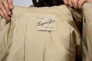 Vintage Cropped Blonde Mink Fur Large Huge Collar Fab Jacket Boho Coat