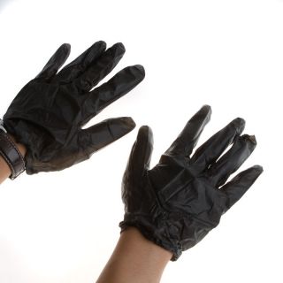 50 Pair Disposable Use Tattoo Gloves Latex Waterproof Black Size L
