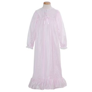 Laura Dare Girls Size 8 Pink Classic Nightgown w Cover Up Robe