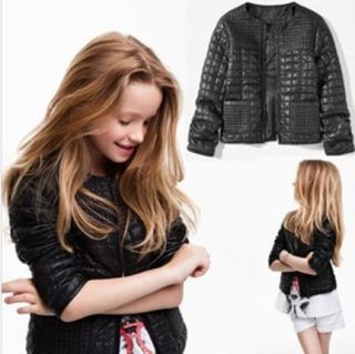 Children Baby Girl Leather Jacket Kids Fashion Jacket Girl Fashion