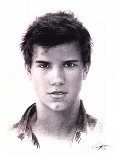 Taylor Lautner as Jacob Black Sketch Drawing WU249