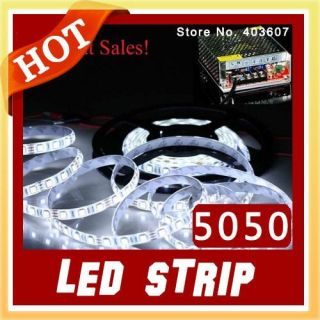 SMD 5050 60LED M LED Strip 5M Silicon Gel Type Waterproof 12V 5A Power