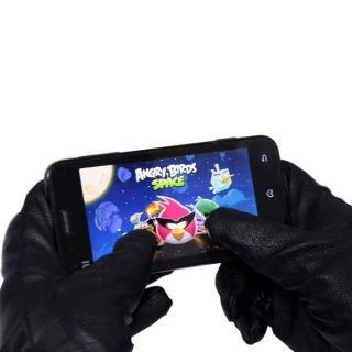 Women Drawing Line PU Leather Smart Touch Screen Gloves F iPhone iPad