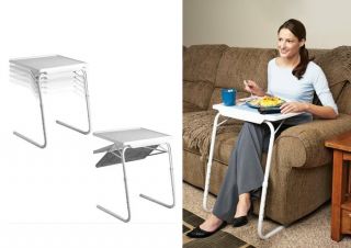 in 1 Smart Table Mate Portable Tray Foldable As Seen On TV Steel Base