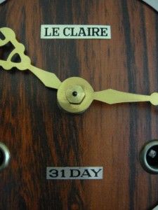 Leclaire 31 Day Wall Clock with Pendulum and Key
