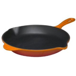 Le Creuset Enameled Cast Iron 10 25 inch Skillet Flame Color New