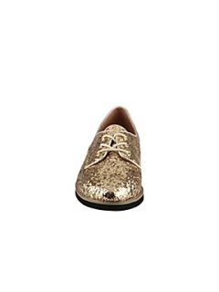 Aldo Solorzano Glitter Lace Up Shoes Gold   