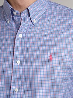 Polo Ralph Lauren Golf Long sleeved checked shirt Blue   