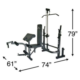 Phoenix Weight Bench Exercise Equipment Mid Width Home Gym Workout New