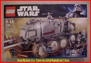 Lego Star Wars Clone Turbo Tank 8098 New SEALED 1114 Pieces Huge