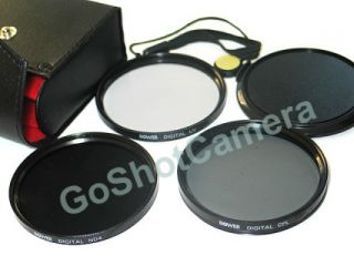, Circular Polarizer CPL, ND 4 filters + lens cap + cap keeper/leash