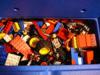Huge Lot Lego Mixed Pieces in Lego Plastic Box Over 300 Pieces
