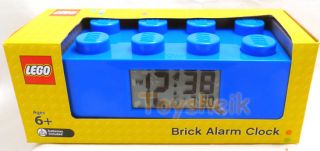 Lego Brick Alarm Clock Blue 02151