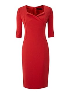 Kenneth Cole Tux collar dress Coral   