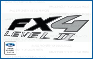03 09 Ford Ranger FX4 Level II 2 Decals FB Truck Stickers Bed Side Set