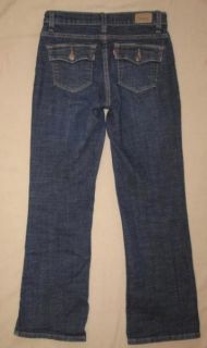Levis 512 Perfectly Slimming Stretch Bootcut Denim Jeans Size 8 P