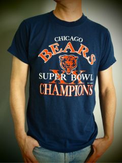 Vtg 80s NFL Chicago Bears Champs 1985 Soft T Shirt