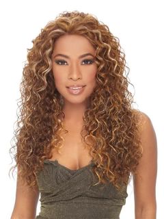 Leona by FreeTress Equal Lace Front Natural Hairline Wig Long Curly
