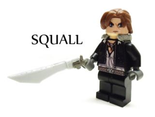 custom Lego Final Fantasy VIII Squall Leonhart Minifig