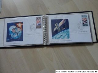 Art Collection 6x FDC´s (in a Folder) COA orig.signed Leonov, SPACE