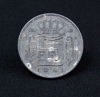 Francs Leopold III Coin Belgium 1941