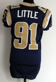 2008 St Louis Rams Leonard Little Game Used Blue Jersey