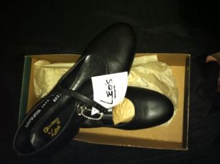 Black Leos Dancewear Giordano Tap Shoes 6028 New in Box