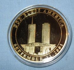 911 Coin Gold World Trade Center Statue of Liberty New York City