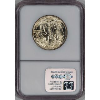 1947 US Walking Liberty Silver Half Dollar 50c NGC MS66