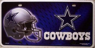 NFL Aluminum License Plate Dallas Cowboys New