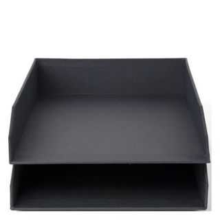 FranklinCovey Hakan Letter Tray by Bigso Box of Sweden Dark Grey