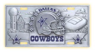 New Dallas Cowboys NFL Official 3D License Plate Cover