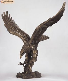 Wings of Glory Eagle Life Size Bronze Like Statue New