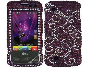 Bling Crystal Faceplate Case Cover LG Chocolate Touch VX8575
