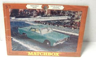 SEALED Matchbox Puzzle 1969 31 Lincoln Continental