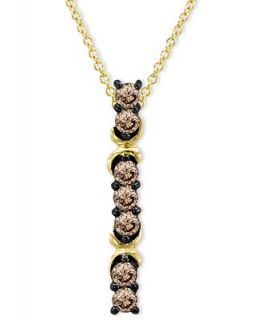 Le Vian 14k Gold Necklace, Chocolate Diamond Line Pendant (1/2 ct. t.w