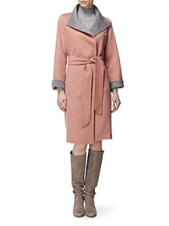 Jaeger Apricot df wrap coat Apricot   