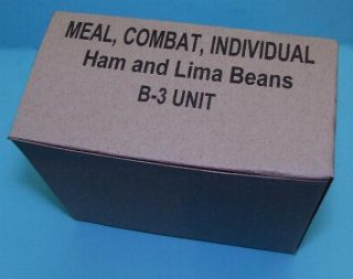 vietnam us combat mci ration box ham lima beans meal
