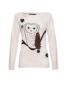 Homepage  Women  Knitwear  Yumi Owl print jumper