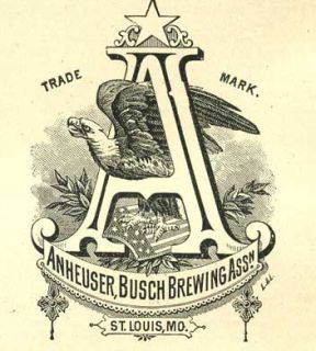 1880 USA Missouri Anheuser Busch Brewing Association Copper Cent Trade