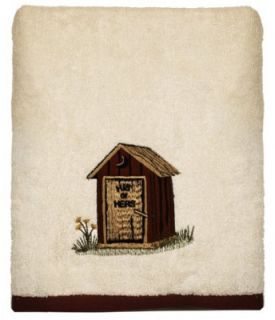 Outhouses by Linda Spivey Rustic Bathroom Accessory Bath Towel